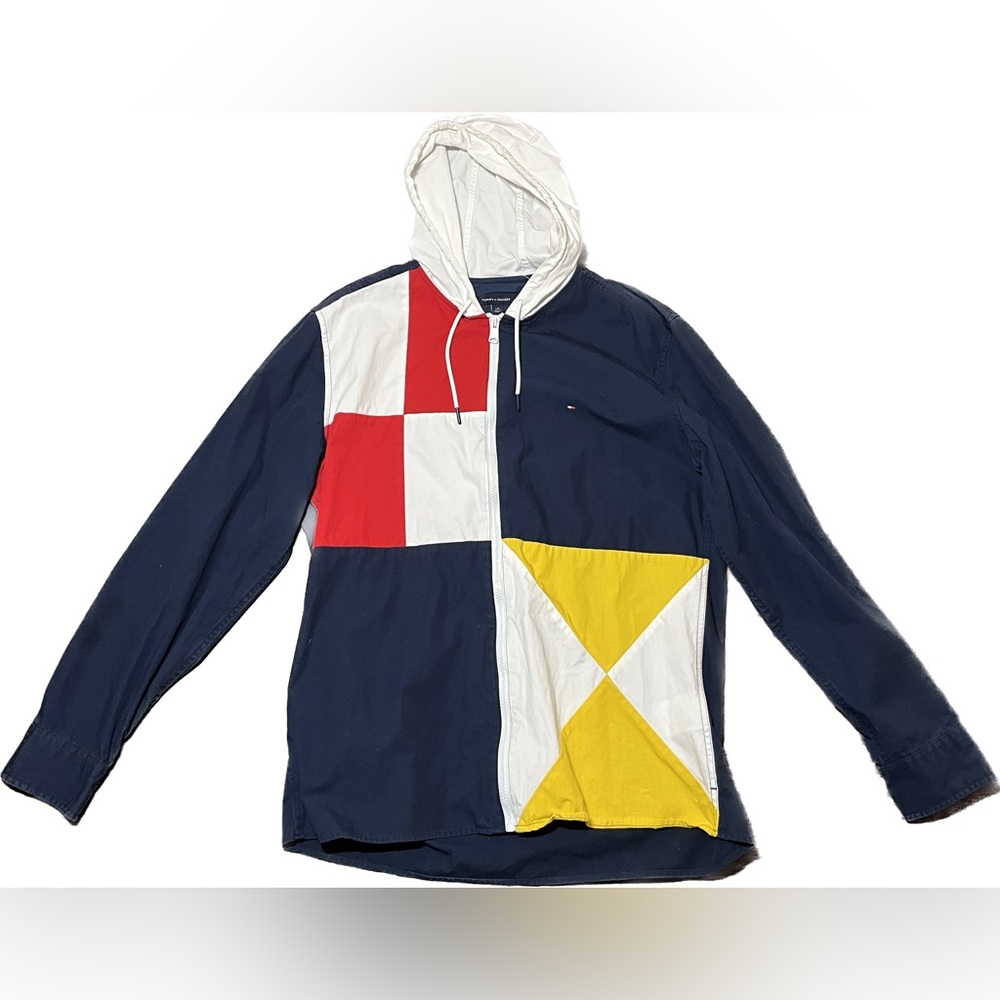 Tommy Hilfiger zip up jacket lightly worn and in good condition.